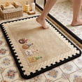 thumbnail image 6 of Tuvgenk Bath Floor Mats Cute Funky Water Absorbent Bathroom Bath Rugs Waves Non-Slip 16 X 24 in, 6 of 8