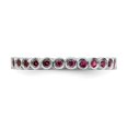 thumbnail image 4 of 925 Sterling Silver Stackable Expressions Rhodolite Garnet Ring Size: 10; for Adults and Teens; for Women and Men, 4 of 5