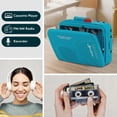 thumbnail image 2 of Reproductor de casetes portátil ByronStatics con radio FM AM, 2 of 3