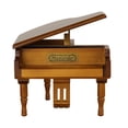 thumbnail image 1 of Caja de música de madera para piano tocando «Over Rainbow» hecha a mano, 1 of 3