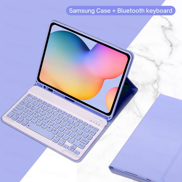 DANYCASE para Samsung Galaxy Tab A8 10,5 S6 Lite 10,4 S7 S8 11 S7 Plus S7 FE S8 Plus 12,4 Funda con teclado Funda para tableta Tan Jianjun unisex