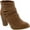 Beige, variant on MI IM URBAN-04 Women's Rear Zipper Cut Out Strappy Stacked Chunky Ankle Booties