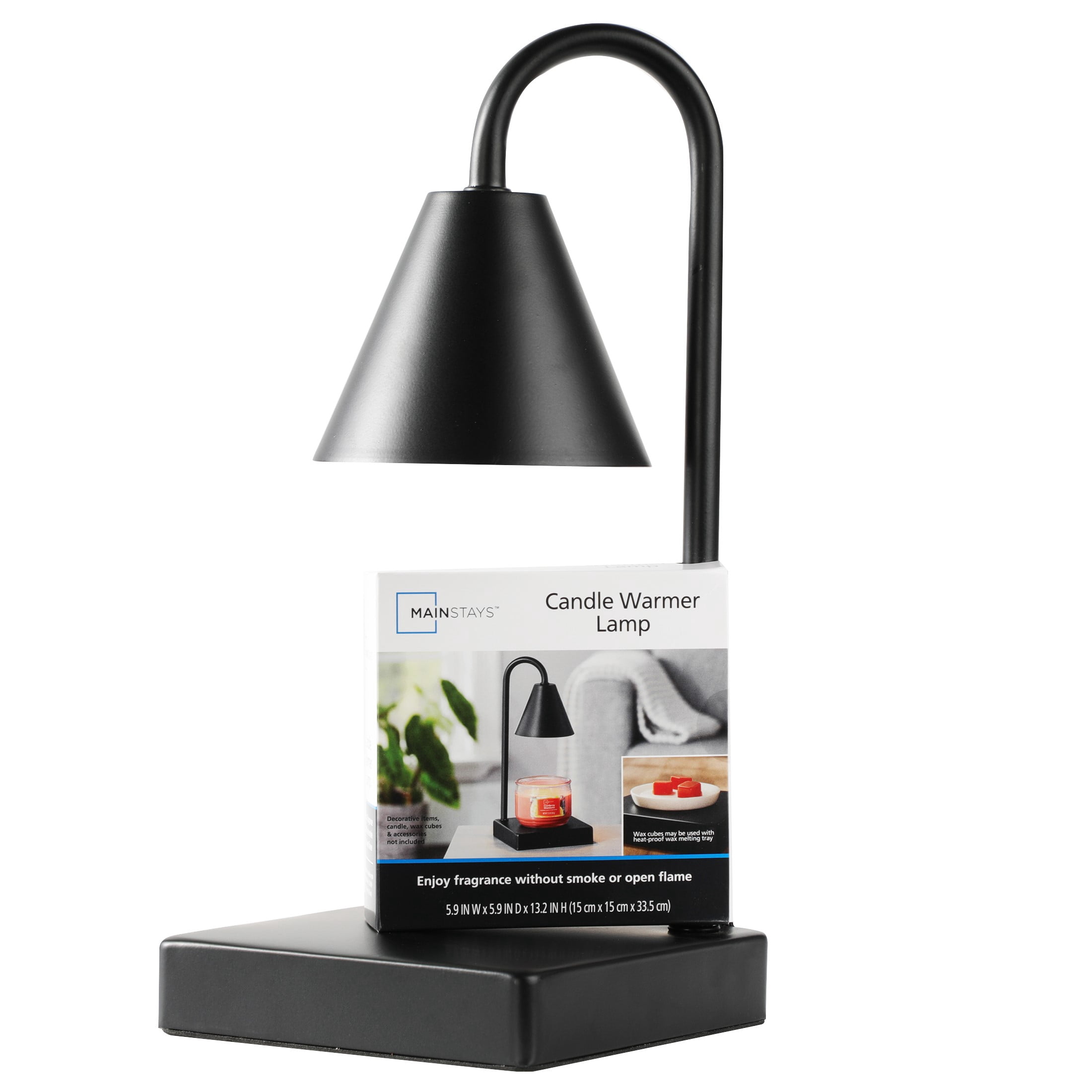 Mainstays Candle Warmer - Black - Safe Flameless Fragrance