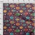 thumbnail image 2 of oneOone Cotton Cambric Chocolate Brown Fabric Dot & Fish Artistic Sewing Craft Projects Fabric Prints By Yard 56 Inch Wide, 2 of 4