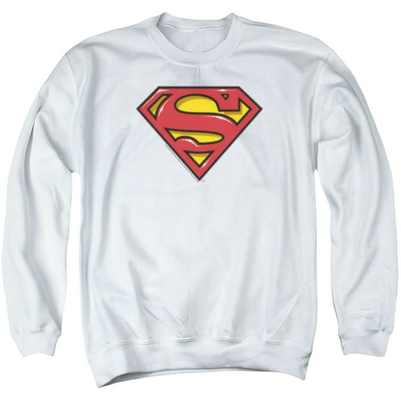 Superman - Airbrush Shield - Crewneck Sweatshirt - Large