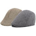 thumbnail image 2 of Gorra de golf/plana RR DESIGN para hombre Gatsby Newsboy, negra y marrón, 2 of 9