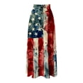 thumbnail image 3 of BUWTTER Skirts for Women 250Th Anniverary Independence Day Printed Casual Maxi Long Flowy High Waisted Loose Multicolour Skirt L, 3 of 3