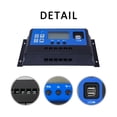 thumbnail image 3 of 10A 20A 30A PWM Solar Controller LCD Display Off Grid Battery Charger With USB Port 12 24V Regulator Home Appliance ,Easy to Operate, 3 of 6