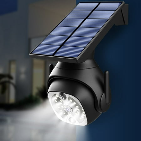 

Ampioon Solar Powered Human Sensor Security Fake Dummy Camera with Flashing Led Outdoor Use for Garden & Business Solar Lights for Outdoor Clearance (Black)