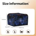 thumbnail image 5 of Pofeuu Glasses And Fireworks Print Toaster Cover 4 Slice, Bread Dust Cover & Fingerprint Protection, Kitchen Small Appliance Covers(Toaster Cover), 5 of 7