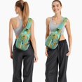 thumbnail image 3 of Sunflower with Inspirational Quote Sling Backpack, Lightweight Durable Crossbody Daypack, Adjustable Strap, Multiple Compartments for Daily Commuting and Gym, 3 of 5