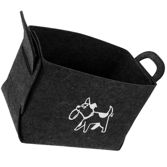 PAMINGONO Storage Toy Box Chest Felt Toys Storage Box Dark Grey 1Pack 31.0x26.5x22.0in