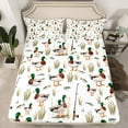 thumbnail image 2 of Castle Fairy Female Men Adults Animal Mallard Duck Full Size Sheets 4-Piece,Vintage Aesthetic Breathable Bed Sheets,Fishing And Hunting Lightweight Sheet Sets,Lightweight Room Decor, 2 of 7