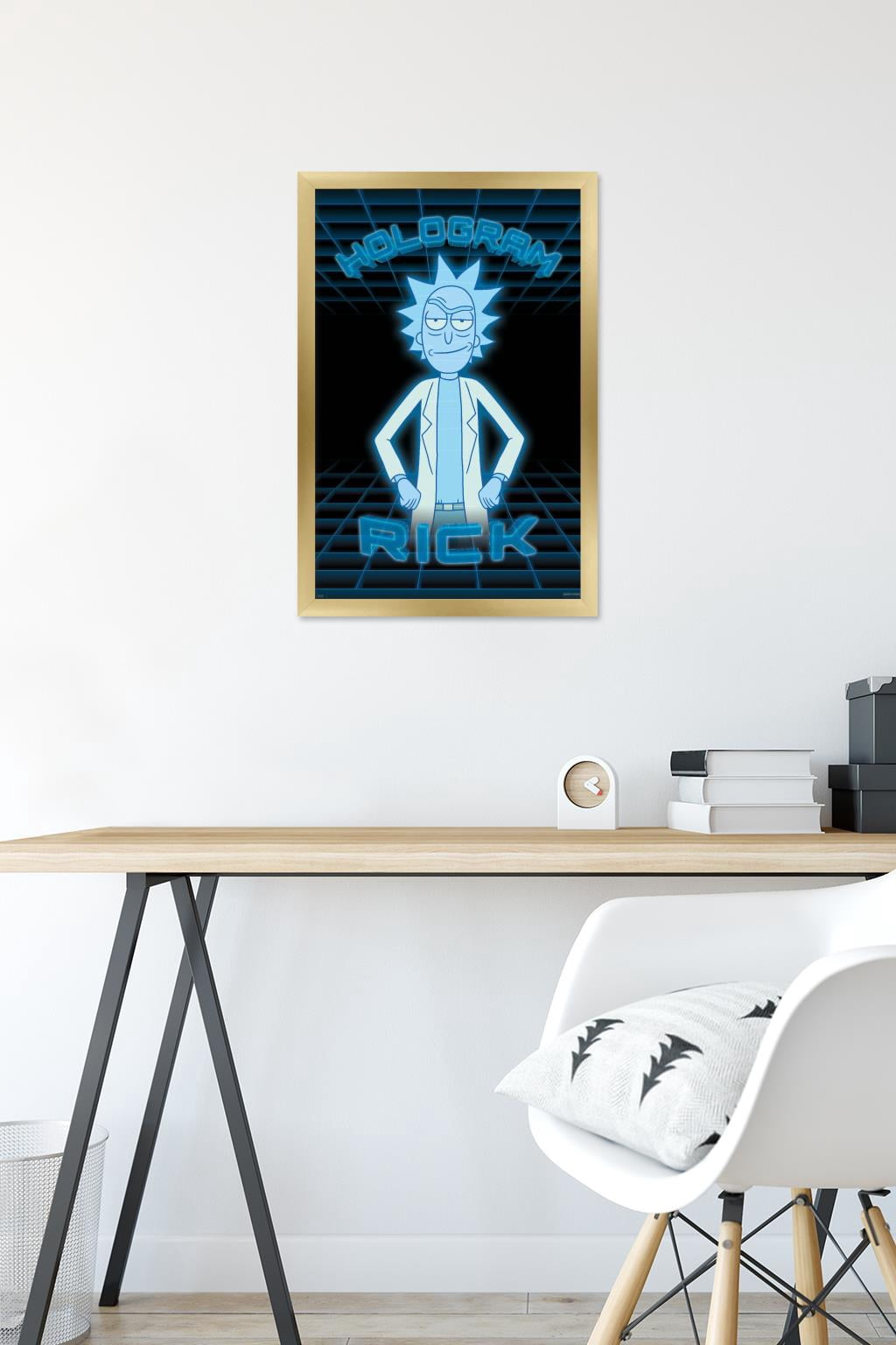 Rick And Morty - Hologram Rick Wall Poster, 14.725" x 22.375", Framed