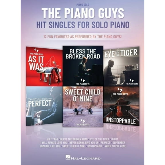 The Piano Guys Hit Singles for Piano Solo: 12 Fun Favorites as Performed by the Piano Guys!, (Paperback)