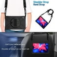 thumbnail image 3 of XYX Case for Lenovo Tab P11 Plus/Tab P11 11.0 inch Released 2021 with 360 Degree Rotating, Hand Strap, Shoulder Strap, Black, 3 of 7