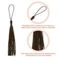 thumbnail image 3 of Uxcell 30Pack 5" Silky Bookmark Tassels with Loop for DIY Craft Accessory, Dark Coffee, 3 of 6