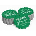 thumbnail image 2 of Inkdotpot Pack Of 100 Real Silver Foil Paper Tags Thank You For Celebrating With Us Bridal Shower-Baby Shower-Retirement-Wedding-Birthday Favor Hang Tags, 2 of 7