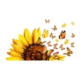 thumbnail image 1 of Pegatinas de pared con diseño de mariposa y girasol, para ventanas, murales extraíbles, pósteres de pared , calcomanías de vidrio para el, 1 of 9