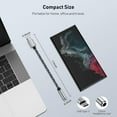 thumbnail image 6 of 2Pack USB C to Aux Adapter,ABCPOW USB Type C to 3.5mm Headphone Jack Adapter Female Earphone Audio Jack Cable USB C to Aux Audio Dongle Cable Cord USB C Headphone Adapter for iPhone 15 Android,Samsung, 6 of 7