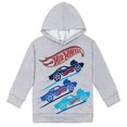 thumbnail image 2 of Sudadera con capucha Hot Wheels de forro polar para niños pequeños Gris Jaspeado 6, 2 of 2