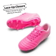 thumbnail image 4 of Tacos de Fútbol DREAM PAIRS para Niños Grandes Talla 5 Rosa Fucsia, 4 of 5