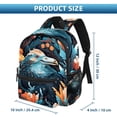 thumbnail image 2 of Platypus Large Capacity Backpack with Adjustable Shoulder Strap, Printed Design, Lightweight , Shoulder Backpack Book Bag, Small Backpack Purses for Teens, 2 of 6