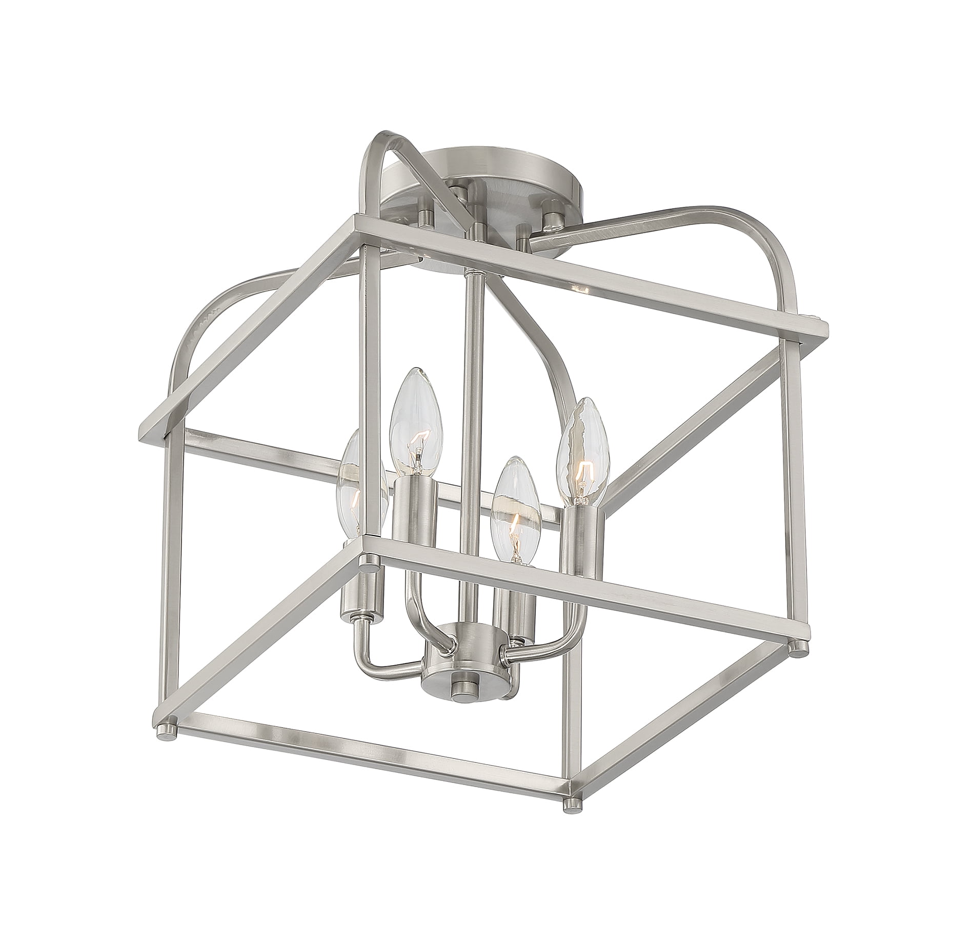 Trade Winds Lighting 4-Light Ceiling Light In Brushed Nickel