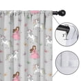 thumbnail image 4 of Blackout Kids Curtains,Princess Unicorn Butterfly Pattern Childrens Insulated Curtains Set Of 2,Bedroom Essentials,Toddler Room Decor 52"x84", 4 of 5