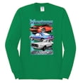 thumbnail image 2 of Wild Bobby, Mustang Ford Classics Cars and Trucks Men Long Sleeve Shirt, Kelly, XX-Large, 2 of 6