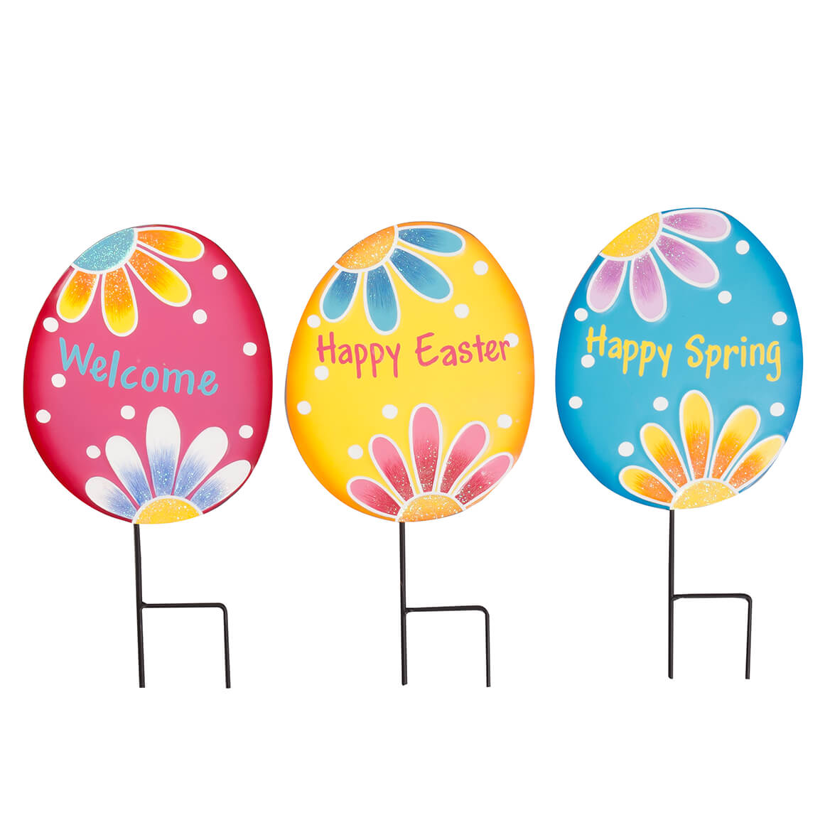 Metal Easter Egg Stakes Set of 3 by Fox River CreationsTM - Walmart.com