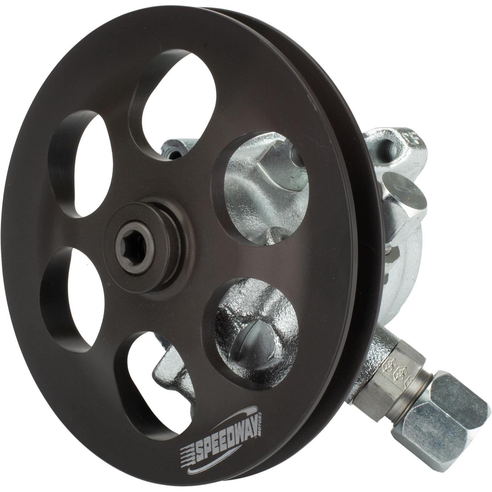 Steel Power Steering Pump VBelt Pulley AN8 Inlet
