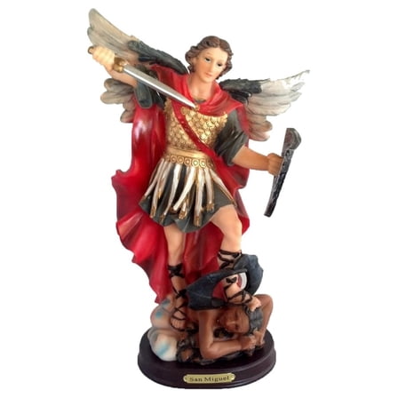 8" Archangel Michael Miguel Statue Figurine Figure Religious San Saint Angel
