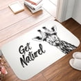 thumbnail image 5 of 1pc Giraffe and Get Naturel Absorbent Non-Slip Bathroom Thickened Flannel Rug Decor,Soft,Quick Drying,Suitable For Indoor/outdoor Use,Bathrooms,Bedrooms,Kitchens,Terrace,Laundry Rooms,16"x24", 5 of 9