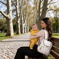 thumbnail image 3 of Printed Floral Diaper Storage Backpack for New Mom, Lightweight Padded Nursing Bag with Zipper, Large Capacity Baby Organizer for Travel Daily Use (Style 6), 3 of 21
