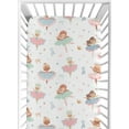 thumbnail image 2 of Sweet Jojo Designs Ballerina and Ballet Bows Girl Fitted Crib Sheets Set 2 Piece, 2 of 6