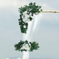 thumbnail image 4 of Artificial Wedding Arch Flowers, Rustic Decorative Hanging Flower Swag for Wedding Reception Ornament Background Decoration Party Wall A, 4 of 9