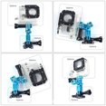 thumbnail image 4 of Gwong Electrónica Adaptador de montaje de aleación de aluminio ajustable de 360 ​​grados de tres vías para cámara deportiva de gopro, 4 of 6