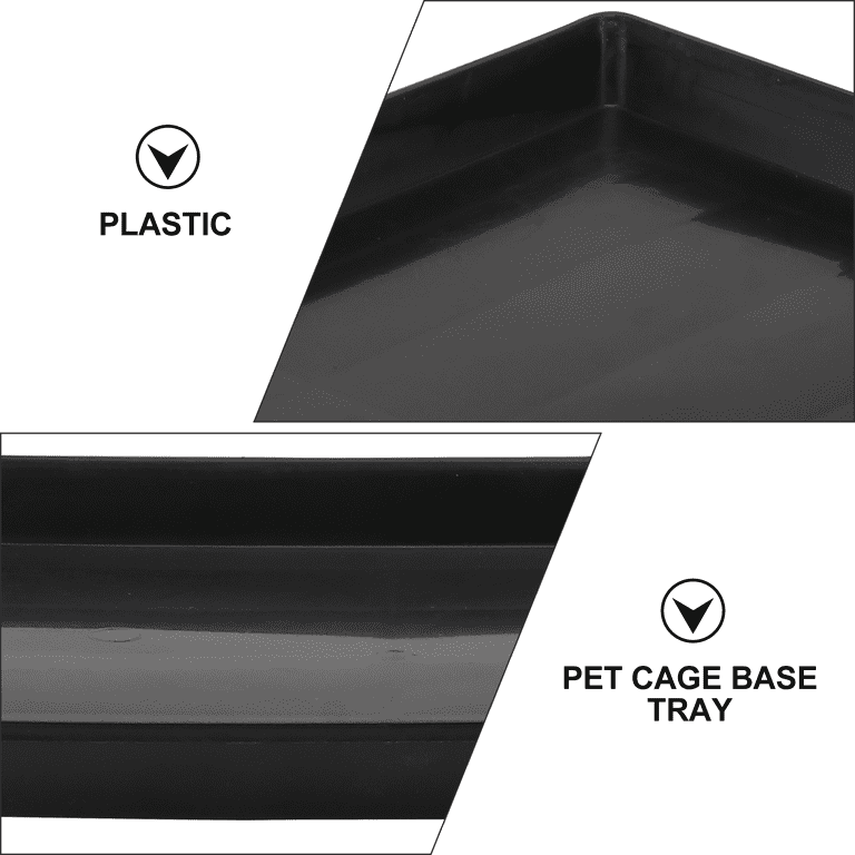 OUNONA 1pc Plastic Pet Cage Base Tray Cat Dog Rabbit Cage Poop Tray Cage  Accessory 