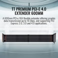 thumbnail image 2 of Thermaltake AC-059-CO1OTN-C1 TT PCI-E 4.0 High Speed Flexible Extender Riser Cable, 600mm, 2 of 6