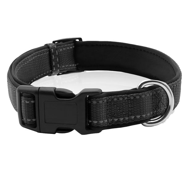 Collar para perro leñador reflectante de 1 pulgada de gran tamaño FloreceBien