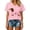 #05-Pink, variant on Cancer Shirt Women Cancer Awareness Pink Ribbon T-Shirt Cancer Survivor V-Neck Tops