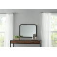 thumbnail image 2 of Mainstays 22inx30in Rounded Edge Rectangular Black Finish Wall Mirror, 2 of 5