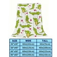 thumbnail image 4 of Personalized Throw Blanket - Alligators Blanket Super Softy Warm Crocodiled Throw Blanket Cozy Fluffy Cartoon Alligators Animal Lightweight Flannel Gifts Blankets for Kids Adults 40"X30", 4 of 6