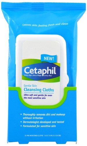 2 Pack Cetaphil Gentle Skin Cleansing Cloths - 25 count Each