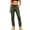 Army Green, variant on Women Outdoor Multi-Pocket Cargo Pants, Belted Straight-Leg Trousers, Zipper Pocket Work Bottoms, Hiking Camping Functional Slacks