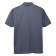 thumbnail image 6 of Yellow Rooster Mens Short Sleeve Heathered Silk Touch Polo Navy Heather XL, 6 of 7