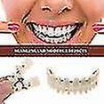 thumbnail image 4 of Smile Snap On False Teeth Upper Lower Dental Veneers Dentures Tooth Cover Set _fs, 4 of 5