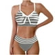 thumbnail image 2 of Traje de baño de 2 piezas para mujer, trajes de baño para mujer, traje de baño de verano de talla grande con estampado, bikini, traje de baño dividido para mujer, traje de baño de poliéster, 2 of 5