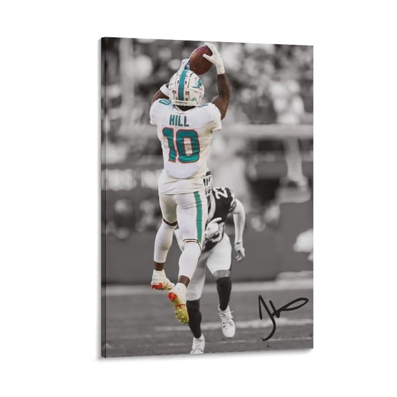 Tyreek Hill Canvas Poster Wall Art Poster Gifts Bedroom Prints Home Decor Hanging Picture Canvas Painting Posters 20x30inch(50x75cm)